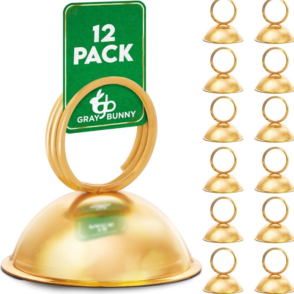 Tabletop card holders 12 count gold never used